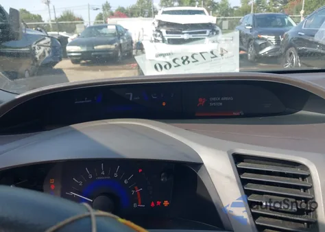 2012 Honda Civic Ex z USA, uszkodzony, nr VIN 19XFB2F84CE011155